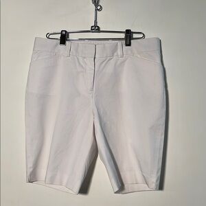 LAFAYETTE 148 Preppy Nautical Summer White Cotton Four Pocket Casual Shorts SZ 4